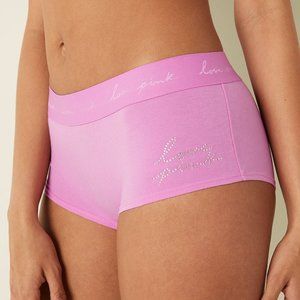 💎 PINK 💎 BLING 💎 Diamante 💎  Boyshort Panty 💎